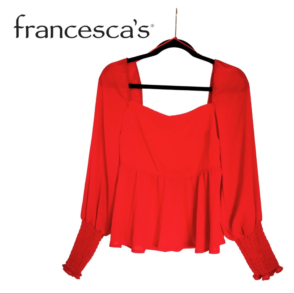 Francesca’s Blouse with Ruffle
